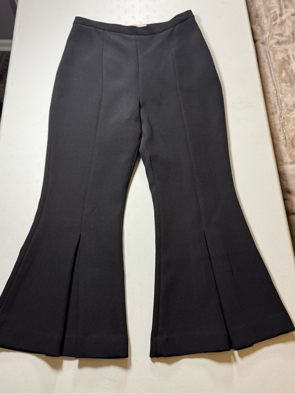 Keepsake Black Flare Dress Pants Women’s Large Pull On Stretch Career Office